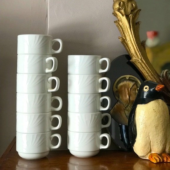 Set of stackable coffee ☕️ cups - Picture 1 of 8